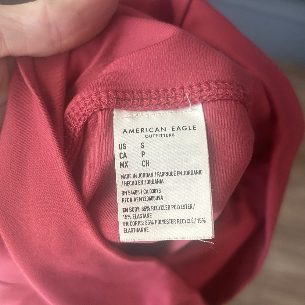 American Eagle The Lightweight Everything Legging 7/8 Length Bright Pink Size S - Picture 6 of 7